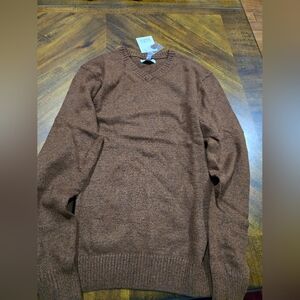 Vneck supersoft brown sweater